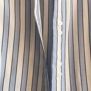 FINAL SALE😍POWDER BLUE STRIPED BUTTON DOWN